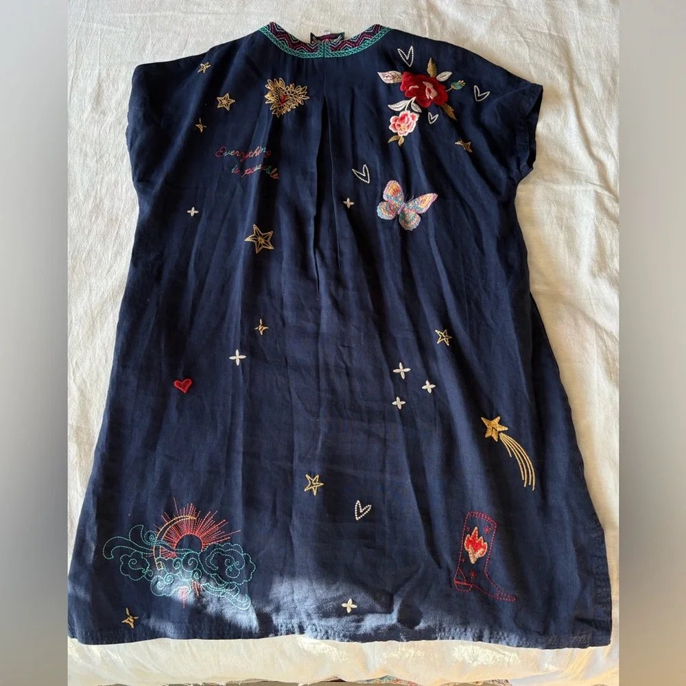 Johnny Was Flawed Dress Tunic Flaws - Picture 9 of 16